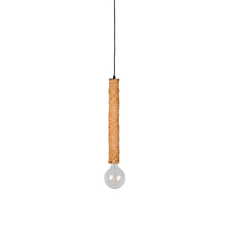 Dutchbone Hanglamp Tan naturel bruin rotan metaal Ø6x150cm