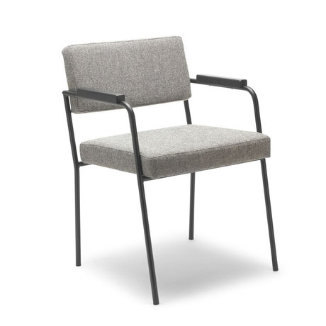 FÉST Dining room chair Monday with armrests gray Hallingdal 65-116 50 / 56x55x78cm