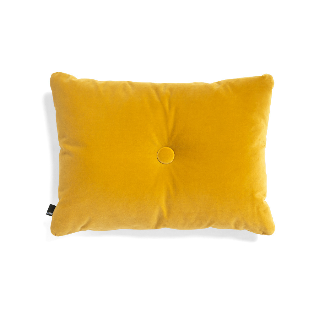 Altijd zout Zogenaamd Sierkussen Dot Soft geel textiel 60x45cm - wonenmetlef.nl