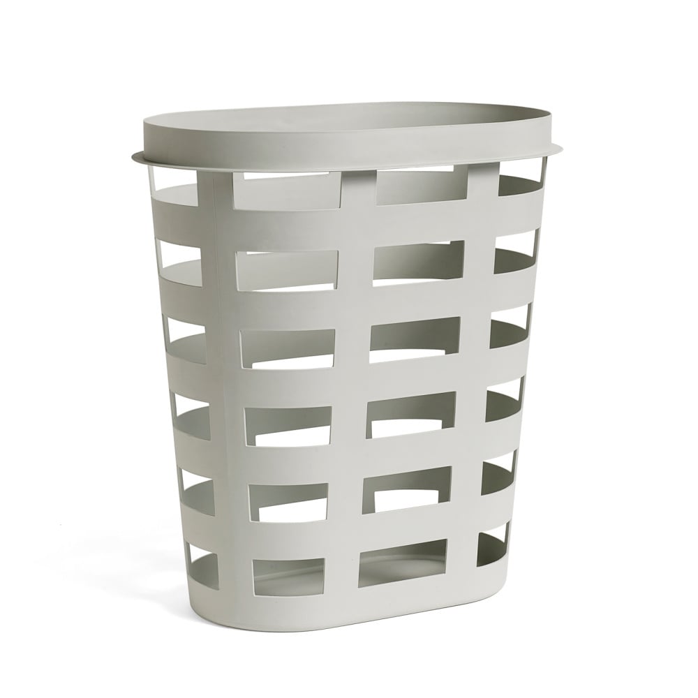 bezig Rand Kangoeroe wasmand basket l lichtgrijs plastic 57,5x37,5x62cm - wonenmetlef.nl