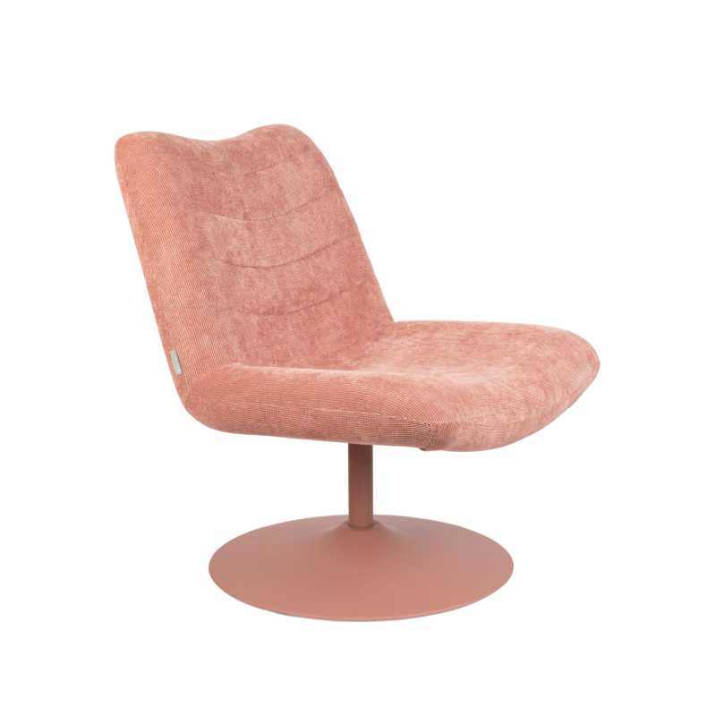 Zuiver Lounge stoel roze 67x81x85cm - Wonen met