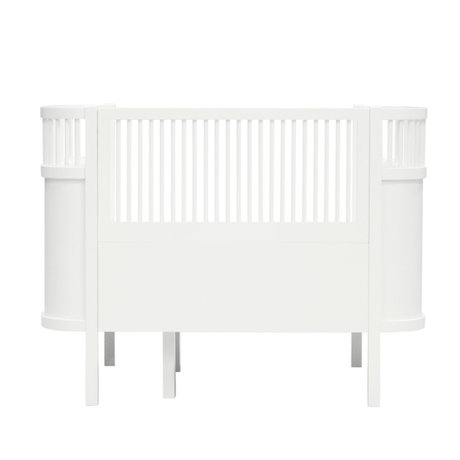 Sebra Bed Baby & Junior Klassiek Wit Berkenhout 115-155x75,8x88cm