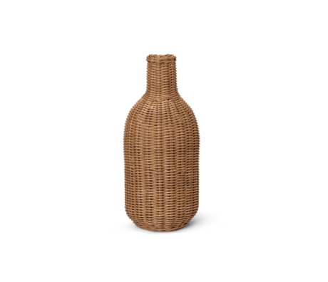 Ferm Living Lampenkap Braided Bottle Naturel bruin rotan 17x38cm