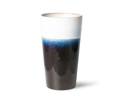 HK-living Latte Koffiemok 70s Arctic Multicolor Keramiek Ø7,5x13cm
