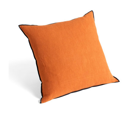 HAY Sierkussen Outline Oranje Zwart Textiel 50x50cm
