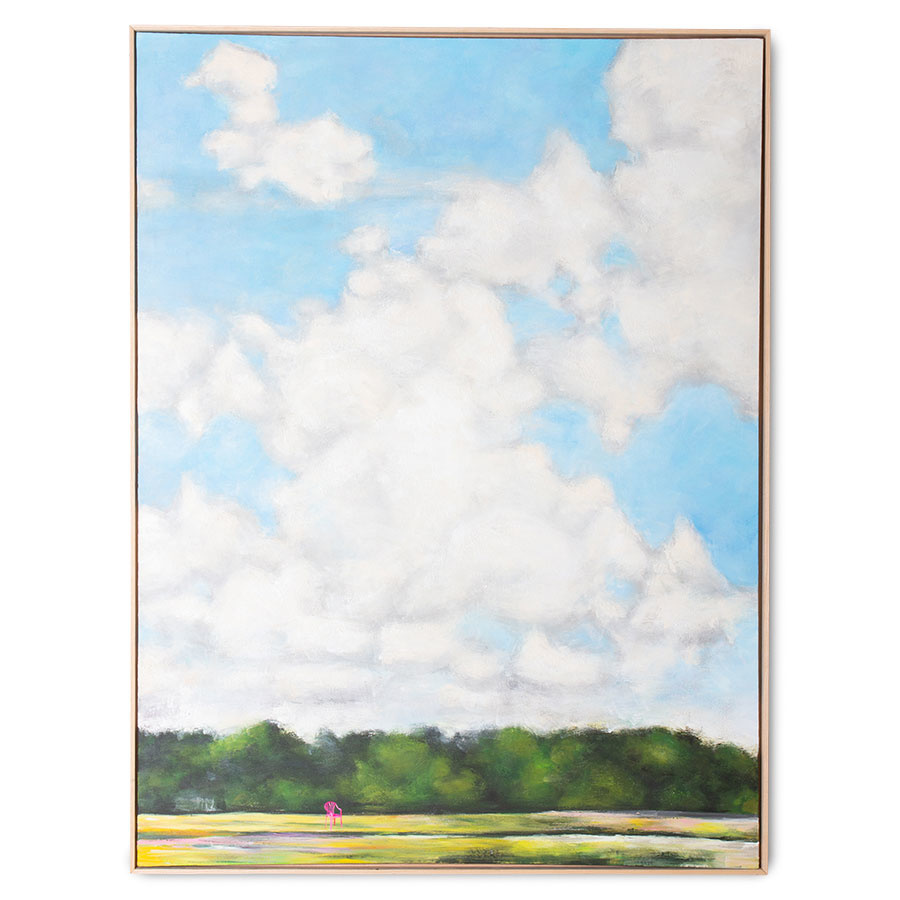 uitzetten zwavel Onvoorziene omstandigheden HK-living Kunstlijst Dutch Sky Multicolor Canvas Hout 123x4x163cm - Wonen  met LEF!