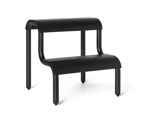 Ferm Living Step stool Black Powder coated Iron 35.7x34x36.2cm