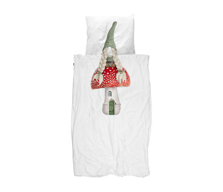 Snurk Beddengoed Beddengoed Gnome Homegirl Wit Multicolour Katoen 120x150cm