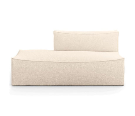 Ferm Living Daybed Right Catena Off White Wool Cotton Nylon 108x170x76cm