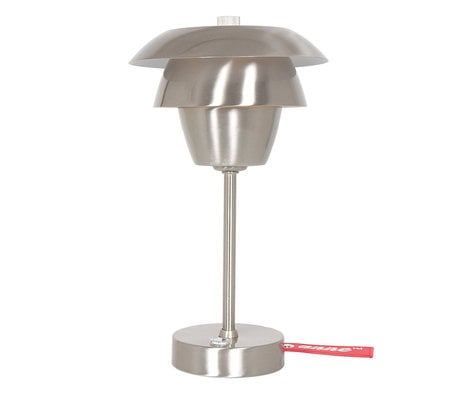Anne Lighting Tafellamp Bordlampe Zilver Metaal 37x22,5x23cm