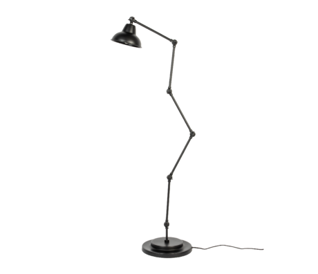 LEF collections Floor lamp Annet Black Steel 28x154cm