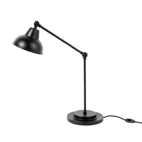 LEF collections Lampe à poser Annet Acier Noir 21x21x70cm