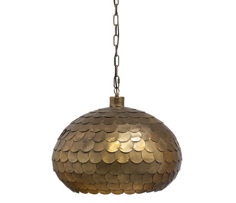 BePureHome Lampe suspendue Shill Laiton Antique Métal 50x50x160cm