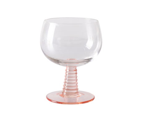 HK-living Weinglas Wirbel Nude Glas 12x10x10cm Niedrig