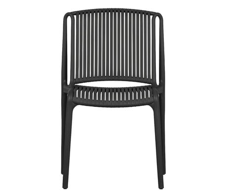 WOOOD Chaise de salle à manger Billie Noir Plastique 51x50x82cm