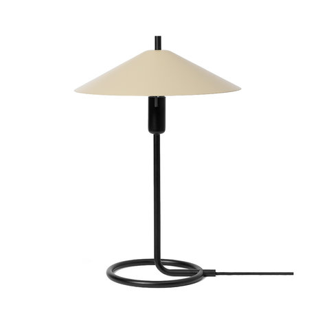 Ferm Living Tafellamp Filo Zwart Cashmere Staal Ø30x42,8cm