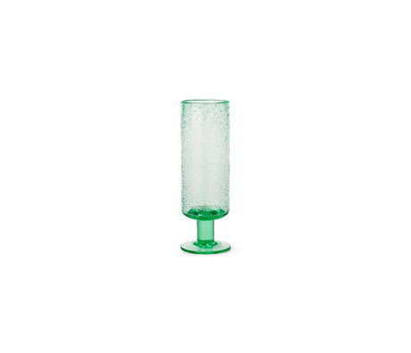 Ferm Living Champagneglas Oli Flute Groen Transparant Gerecycled Glas Ø5,5x16,8cm