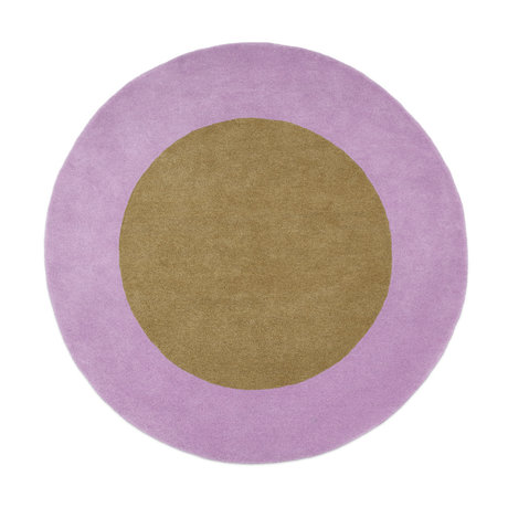 FÉST Rug Dot Purple Camel Wool 200x200x1,5cm