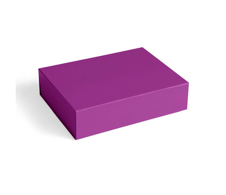 HAY Storage box Color S Purple Cardboard 33x25.5x8.5cm