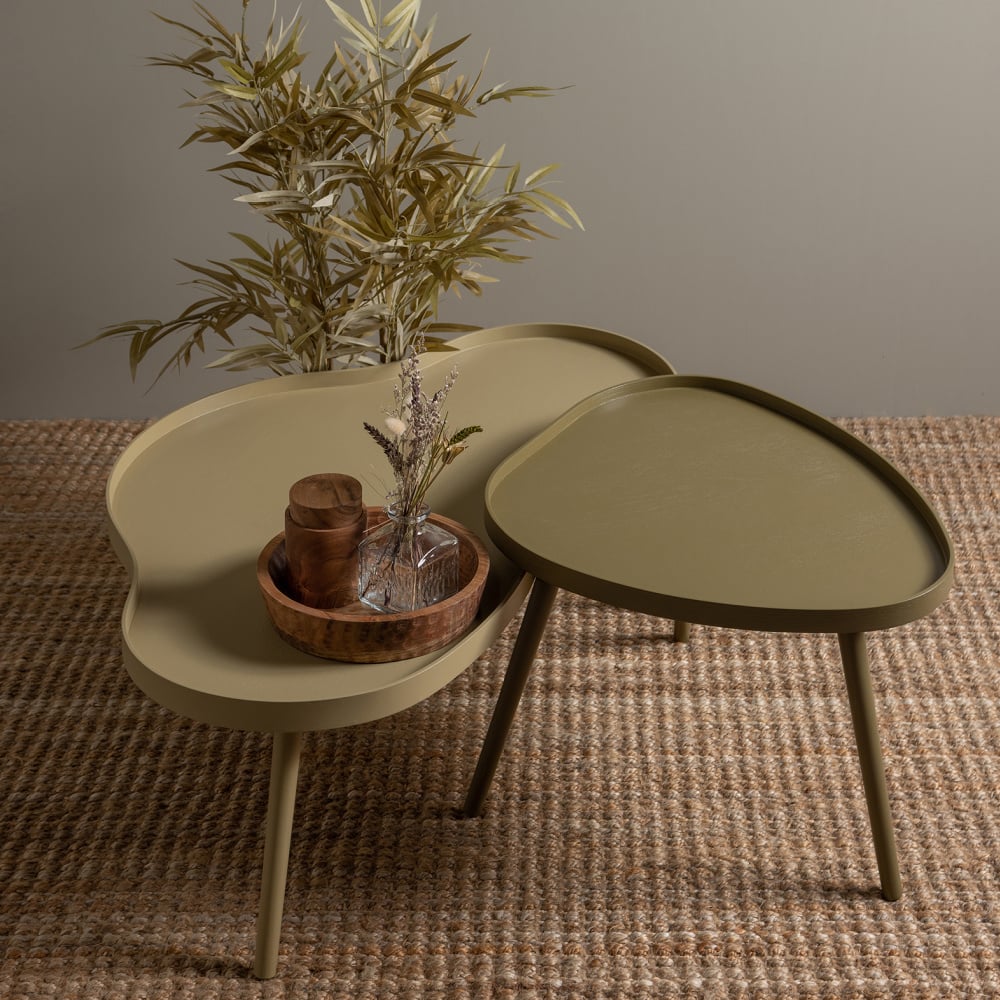Zes risico Tientallen WOOOD Side table Mae Coffee Organic Wood 100x58x35cm - Wonen met LEF!