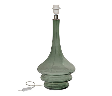 BePureHome Table lamp Foot Straw Olive Green Glass 22x22x52cm