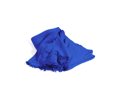 HAY Bedsprei Crinkle Marineblauw Textiel 260x260cm