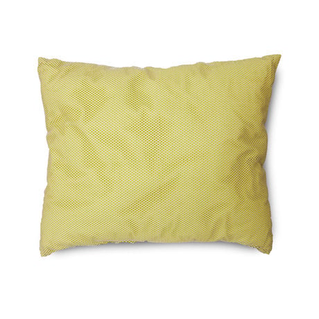 HK-living Dekokissen Crisp Quilted Yellow White Textile 50x60cm