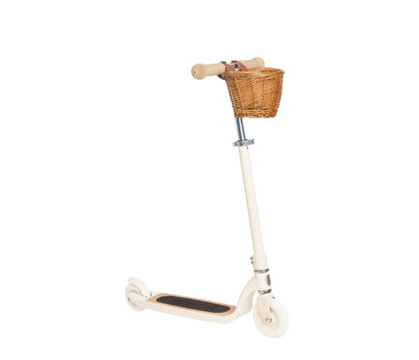 Banwood Scooter / Step Maxi cream alloy eiken hout 74,5-84,5cm