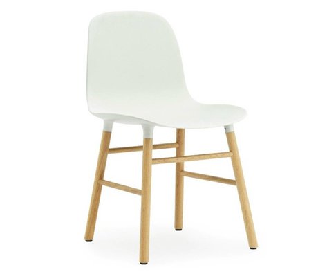 Normann Copenhagen Stuhl Mit Armlehne Formular Weissen Kunststoff Eichenholz 79 8x56x52cm Wonen Met Lef