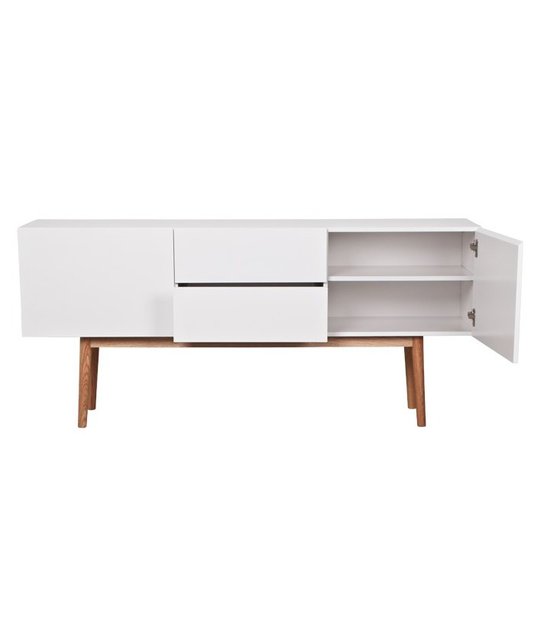 Zuiver TV-meubel kast high on wood met lades en 2 deuren 160x40x71,5cm - wonenmetlef.nl