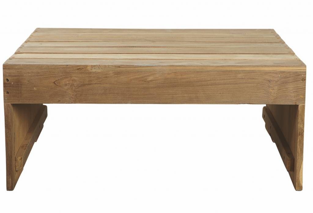 Housedoctor Salontafel bruin teak hout Table Woodie outdoor - wonenmetlef.nl