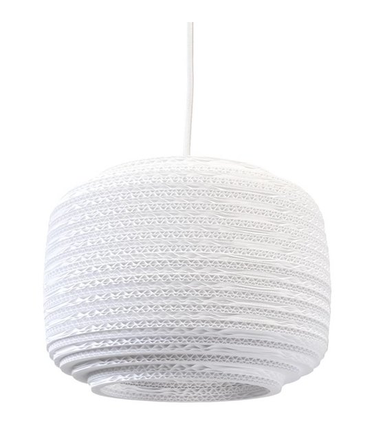 Graypants Pendant Light Ausi 12 White Cardboard Ø28x20cm Graypants Pendant Light Ausi 12