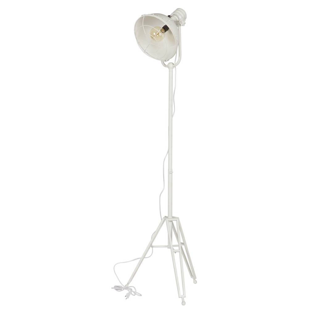 Portaal Malawi zegen BePureHome Vloerlamp spotlight wit metaal 167x54x45cm - wonenmetlef.nl