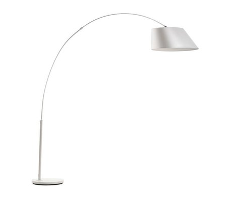 Zuiver Vloerlamp Arc white, metaal wit 215cm