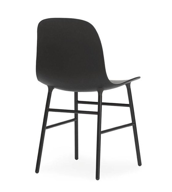 Normann Copenhagen Stoel Form zwart kunststof staal 78x48x52cm