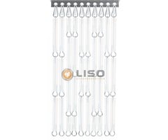 Liso ® Fliegenvorhang Fliegenvorhang Liso ® Kunststoffröhrchen LISO 0001 Transparent Matt | Bausatz