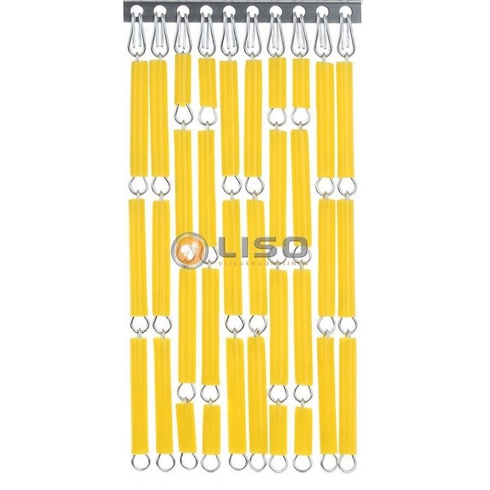 Liso ® Fliegenvorhang Fliegenvorhang Liso ® Kunststoffröhrchen RAL 1018 Zinkgelb | Bausatz