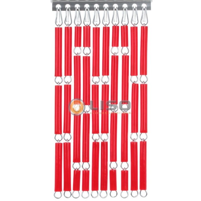 Liso ® Fliegenvorhang Fliegenvorhang Liso ® Kunststoffröhrchen RAL 3028 Reinrot | Bausatz