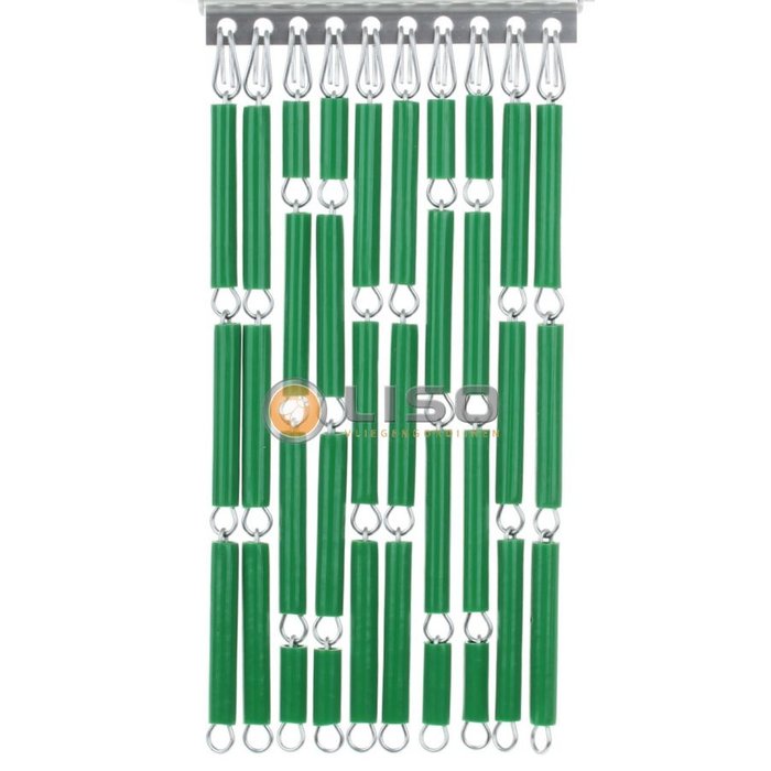 Liso ® Fliegenvorhang Fliegenvorhang Liso ® Kunststoffröhrchen RAL 6037 Reingrün | Bausatz