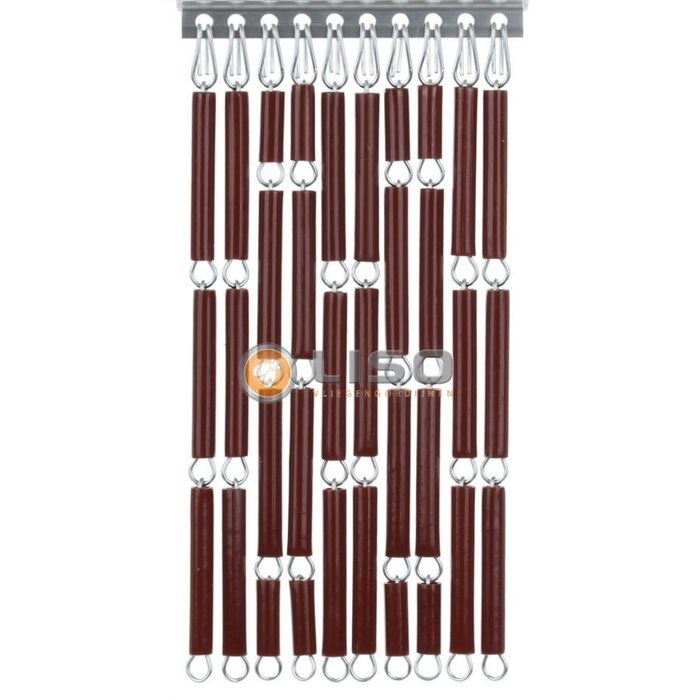 Liso ® Fliegenvorhang Fliegenvorhang Liso ® Kunststoffröhrchen RAL 8002 Signalbraun | Bausatz