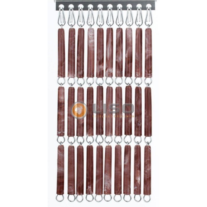 Liso ® Fliegenvorhang Fliegenvorhang Liso ® Kunststoffröhrchen LISO 0018 Braun Marmoriert | Bausatz