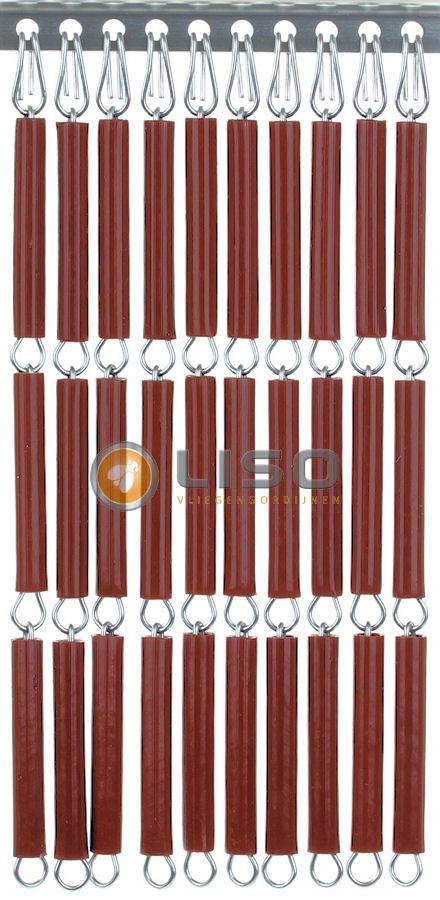 Liso ® Fliegenvorhang Fliegenvorhang Liso ® Kunststoffröhrchen LISO 0027 Bordeauxrot | Bausatz