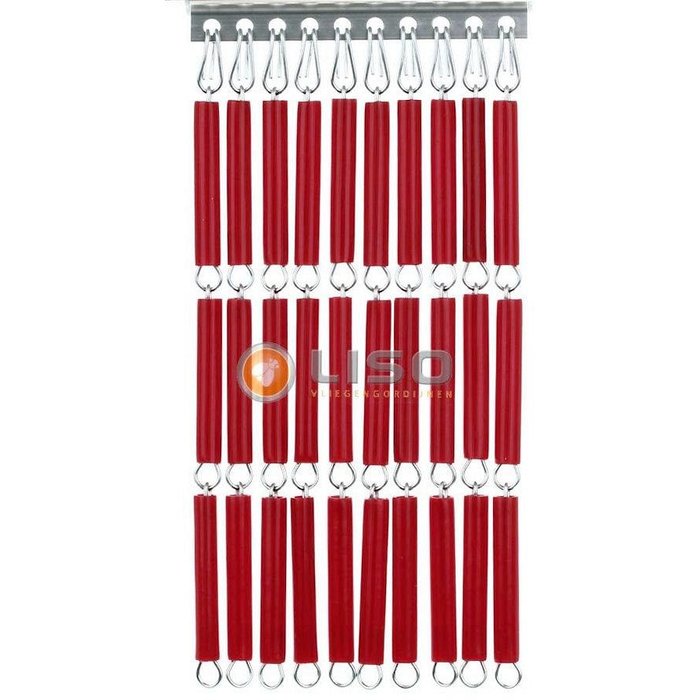 Liso ® Fliegenvorhang Fliegenvorhang Liso ® Kunststoffröhrchen LISO 0033 Blutrot | Bausatz