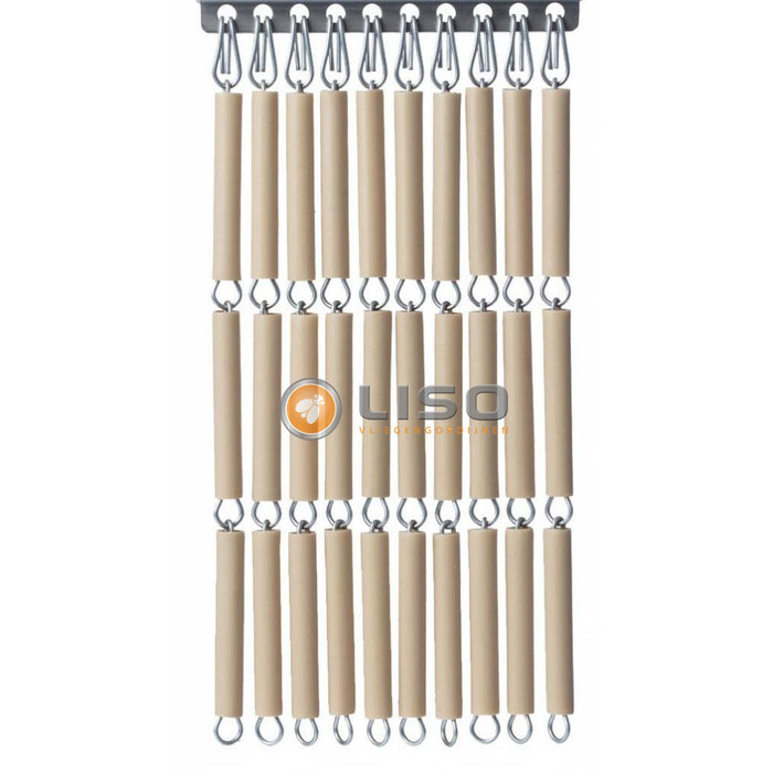 Liso ® Fliegenvorhang Fliegenvorhang Liso ® Kunststoffröhrchen LISO 0035 Sand / Taupe | Bausatz