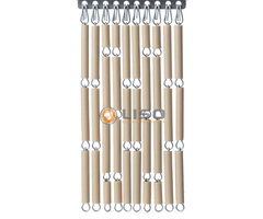Liso ® Fliegenvorhang Fliegenvorhang Liso ® Kunststoffröhrchen LISO 0035 Sand / Taupe | Bausatz