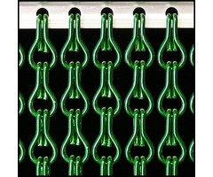 Liso ® Fliegenvorhang Aluminiumvorhänge Kettenvorhang Liso ® Dunkelgrün | Nach Ihren Maßen