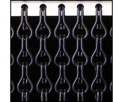 Liso ® Fliegenvorhang Aluminiumvorhänge Kettenvorhang Liso ® Schwarz | Nach Ihren Maßen