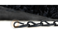 Liso ® Fliegenvorhang Aluminiumvorhänge Kettenvorhang Liso ® Schwarz Extra dicht | Nach Ihren Maßen