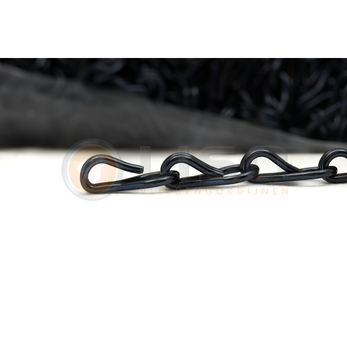 Liso ® Fliegenvorhang Aluminiumvorhänge Kettenvorhang Liso ® Schwarz Extra dicht | Nach Ihren Maßen