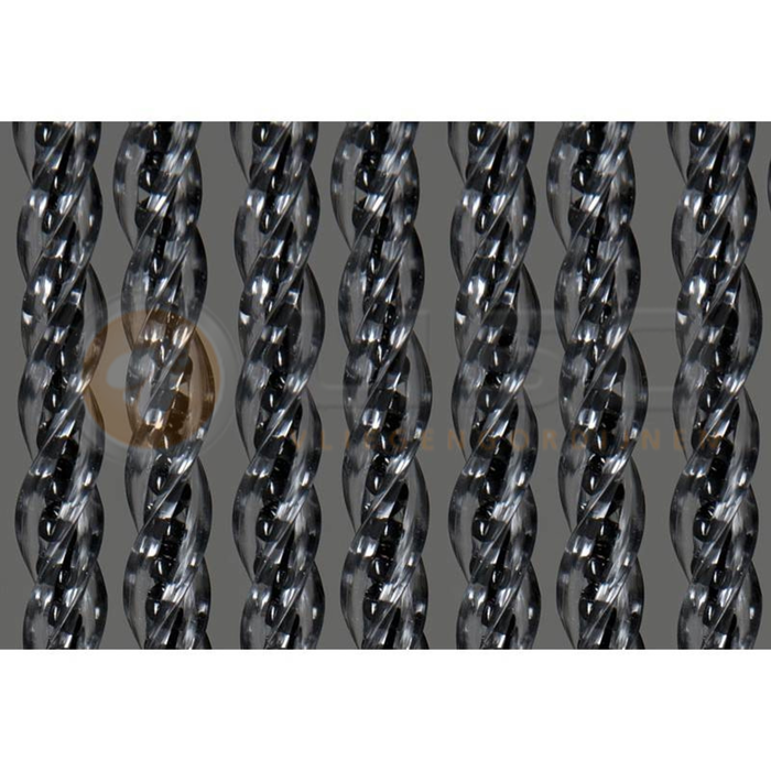 Manacor® Fliegenvorhang Helena / Manacor ® Kunststoff Schwarz - Gebrauchsfertig 100x215 cm